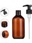 Çay Tarzı 500 ml ml Banyo Sabunluklar Amber Şampuan Hava Losyon Kabı Basın Köpük Pompası Şişe Banyo Sabunu Jel Kozmetik Için (Yurt Dışından) 4
