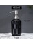 Siyah Stil 450ML Cam Losyon Şişesi Paslanmaz Çelik Sabunluk Şişe Manuel Pres Duş Şampuan Konteyner Şişeleri Banyo Mutfak Için (Yurt Dışından) 1