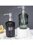 Siyah Stil 450ML Cam Losyon Şişesi Paslanmaz Çelik Sabunluk Şişe Manuel Pres Duş Şampuan Konteyner Şişeleri Banyo Mutfak Için (Yurt Dışından) 3