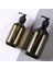 Yeşil Stil 500 ml Kahverengi Yeşil Sabunluk 300 ml 500 ml Banyo Teslimat Şişesi Şampuan Duş Jeli Saç Kremi Basit Basın Pompalı Şişe (Yurt Dışından) 2