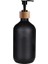 Siyah Stil Mat Siyah Sabunluk Şişe Mutfak Doldurulabilir El Sabunu Bulaşık Sabunu Şişesi Bambu Pompa ile Banyo Depolama Şişesi 500 ml (Yurt Dışından) 1
