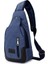 Büyük Kapasiteli Erkek Kanvas Göğüs Çantası Yeni Erkek ve Kadın Gündelik Bisiklet Açık Hırsızlık Önleyici Omuz Crossbody Çanta (Yurt Dışından) 1