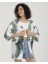 Palmiye Desen Kadın Viskon Kimono 2