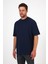 Erkek Bisiklet Yaka Baskılı T-Shirt 7024 2