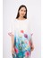 Sprıngfıeld Long Dress Çiçek Baskılı Kısa Kollu 125 cm Uzun Saten Kadın Elbise - Çok Renkli 2