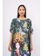 Magıc Moments Long Dress Anne Kız Baskılı 130 cm Uzun Saten Kolsuz Elbise - Çok Renkli 2