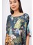 Magıc Moments Long Dress Anne Kız Baskılı 130 cm Uzun Saten Kolsuz Elbise - Çok Renkli 4