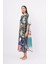 Magıc Moments Long Dress Anne Kız Baskılı 130 cm Uzun Saten Kolsuz Elbise - Çok Renkli 5