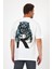 Erkek Bisiklet Yaka Aslan Baskılı T-Shirt 7025 4