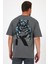 Erkek Bisiklet Yaka Aslan Baskılı T-Shirt 7025 3