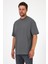 Erkek Bisiklet Yaka Aslan Baskılı T-Shirt 7025 4