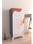 Soft Lines 3 Raflı Çok Amaçlı Dolap Mutfak Salon Banyo Ofis Salon Dolabı Beyaz 1