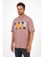 Erkek Bisiklet Yaka Baskılı T-Shirt 7028 2