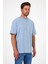Erkek Bisiklet Yaka Los Angeles Baskılı T-Shirt 7029 2