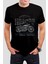 Motorsiklet Baskılı Siyah Unisex Tişört C456 1