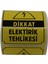 Dikkat Elektirik Tehlikesi Etiketi 70MM x 80MM Ruloda 250 Adet 2