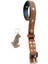 Köpek boyun tasması hakiki deri süet siyah taba kalınlık:4mm genişlik:3cm boyun ölçüsü:27-35cm ayarlamalı dog collar T1-29S 1