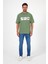Erkek Bisiklet Yaka Baskılı T-Shirt 0210 5