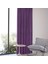Petek Kadife Dokulu Lüks Mor Ada Fon Perde En x Yükseklik 2