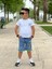 Beyaz T-Shirt Kot Mavi Şort 4