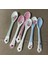 6'lı Porselen Çay Kaşık Set 11cm Çiçekli Beyaz Mavi Pembe Yeşil Dekoratif Hediyelik Şık Klasik 7