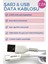 Type-C & USB 2.2 A Şarj Kablosu 1 Metre Beyaz 4
