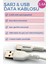 Type-C & USB 3.4 A Şarj Kablosu 1 Metre Beyaz 4