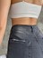Denim Kumaş Antasit Yıkamalı Yüksek Bel Slim Mom Jeans 4