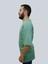 Erkek Lost Oversize Bisiklet Yaka Mint Yeşili Tişört 3