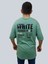 Erkek Lost Oversize Bisiklet Yaka Mint Yeşili Tişört 4