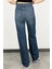 Kadın Likralı Wide Leg Jean 3