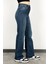 Kadın Likralı Wide Leg Jean 4