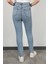 Kadın Lazerli Skinny Jean Mavi Kar Yıkama - 1051 3