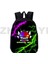 GEOMETRY103 12 Inç 30X24X12 cm Moda Tuval Kızgın Geometri Dash Sırt Çantası Okul Genç 12/16 Inç Anime Japon Çanta Erkek Açık Seyahat Spor Sırt Çantası (Yurt Dışından) 3