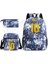 Lavanta 3 Adet Set Messi Sırt Çantası Basit Hafif Açık Öğrenci Okul Çantası Su Geçirmez Seyahat Dizüstü Tuval Mochilas Kadın Erkek (Yurt Dışından) 5
