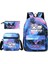 Set 16 Inç Sırt Çantası Güzel Kuromi Melodi 3 Adet/takım Karikatür Gençler Için Okul Çantaları Açık Havada Seyahat Su Geçirmez Schoolbag Çocuk Oğlan Kız (Yurt Dışından) 4