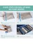 12 Paket 35CM x 50CM 15 Paket Manuel Roll-Up Vakum Saklama Torbası Sıkıştırılmış Yerden Tasarruflu Seyahat Kıyafetleri Organizatör Bagaj Ambalajı Için Şeffaf (Yurt Dışından) 5