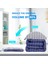 K-100X130CM-1KIT Şeffaf Vakum Sıkıştırma Torbası El Pompası ile Ev Giysileri Yorgan Saklama Çantası Yerden Tasarruflu Çift Fermuarlı Mühür Vakum Torbaları (Yurt Dışından) 3