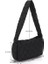 Siyah Pamuk Kafes Desen Omuz Çantası Uzay Pamuk Crossbody Çanta Bayanlar Büyük Kapasiteli Tote Çanta Tüy Yastıklı Kadın Kapitone Alışveriş Çantası (Yurt Dışından) 1