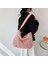 Siyah Pamuk Kafes Desen Omuz Çantası Uzay Pamuk Crossbody Çanta Bayanlar Büyük Kapasiteli Tote Çanta Tüy Yastıklı Kadın Kapitone Alışveriş Çantası (Yurt Dışından) 5