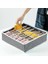 32X32X10CM-24 Izgaralar Gri 24 Izgara Saklama Kutusu Dokumasız Dayanıklı Yıkanabilir Yerden Tasarruf Sağlayan Katmanlı Düzenleme Pantolon Elbise Iç Giyim Gardırop Saklama (Yurt Dışından) 4