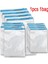 Temizle 1 Adet Çanta 50X70CM 1/5 Adet Vakum Paketleme Roll Up Uzay Tasarruf Çantaları Bagaj Mühür Vakum Çanta Seyahat Sıkıştırma Organizatör Seyahat Essentials (Yurt Dışından) 1