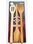 3'lü Ahşap Onton Wood Tools Spatula Kaşık Süzgeçli Kaşık Seti 1