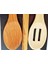 3'lü Ahşap Onton Wood Tools Spatula Kaşık Süzgeçli Kaşık Seti 5