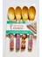 4'lü Bambu Ahşap Desenli Spoon Bamboo Ölçü Kaşığı 13CM 3