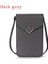 B Koyu Gri Dokunmatik Ekran Telefon Çantası Kadınlar Için Crossbody Çanta Rfid Çok Fonksiyonlu Omuz Cüzdan Mini Kadın Çantası Cep Cüzdan Kart Sahibinin (Yurt Dışından) 1