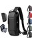 Siyah Erkek Çok Fonksiyonlu Anti-Hırsızlık USB Omuz Çantası Erkek Çanta Omuz Crossbody Seyahat Sling Göğüs Çanta Paketi Messenger Paketi Erkek (Yurt Dışından) 2