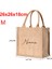 M-26X26X18CM Adınızı Not Dropshipping Özel Ad Jüt Çanta Çanta Çuval Bezi Alışveriş Tote Butik Iş Logo Baskı Giveaway Düğün Parti Hediye Çanta (Yurt Dışından) 1