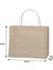 5-25X29X18 Vintage Bambu Jüt Çanta Su Geçirmez Çuval Bezi Tote Çanta Rahat Büyük Kapasiteli Bej Çanta Taşınabilir Plaj Seyahat Organizatör Çanta (Yurt Dışından) 1