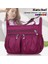 Siyah Su Geçirmez Oxford Kumaş Kadın Crossbody Çanta Naylon Omuz Çantası Çok Cep Çanta Büyük Kapasiteli Messenger Çanta Seyahat Çantaları (Yurt Dışından) 2